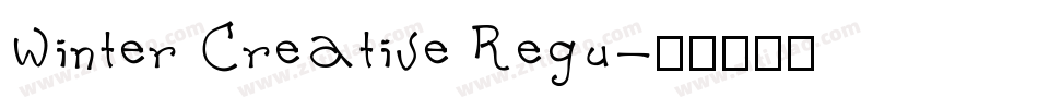 Winter Creative Regu字体转换